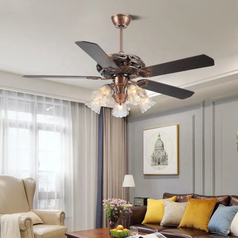 Ceiling fan with light kit with remote control 52 inch ceiling fan with light kit Alostoura lighting