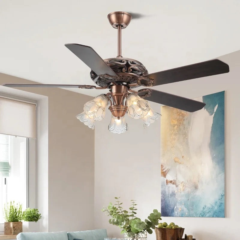 Ceiling fan with light kit with remote control 52 inch ceiling fan with light kit Alostoura lighting