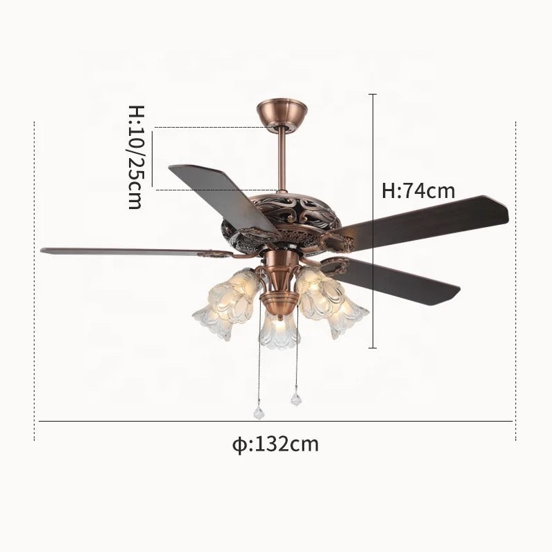 Ceiling fan with light kit with remote control 52 inch ceiling fan with light kit Alostoura lighting