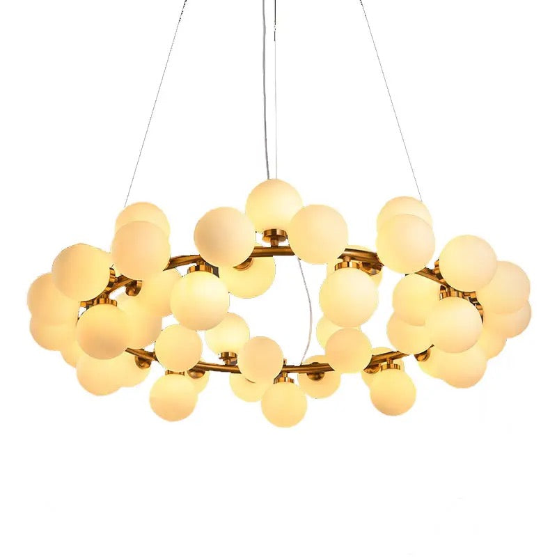 Chandelier Glass Ball Lamp Ceiling Fixtures For Living Room Modern Nordic G4 Chihuly Kitchen Island Decoration Home Light Alostoura lighting