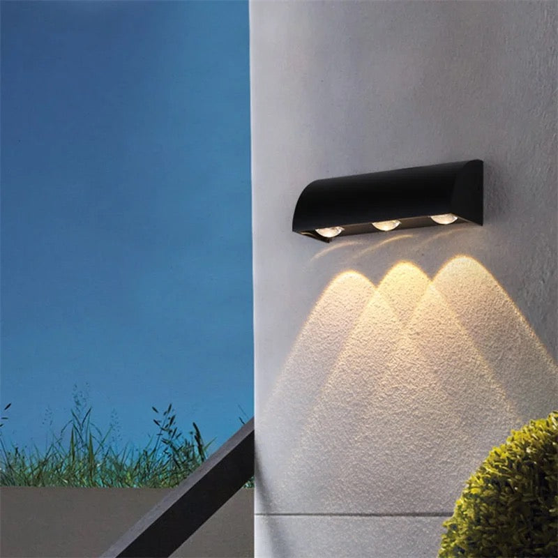 Courtyard Lamps Gate Lamp Terrace Balcony Garden Aluminum Wall Light Modern Simple Outdoor Waterproof Led Wall Lamp Alostoura lighting