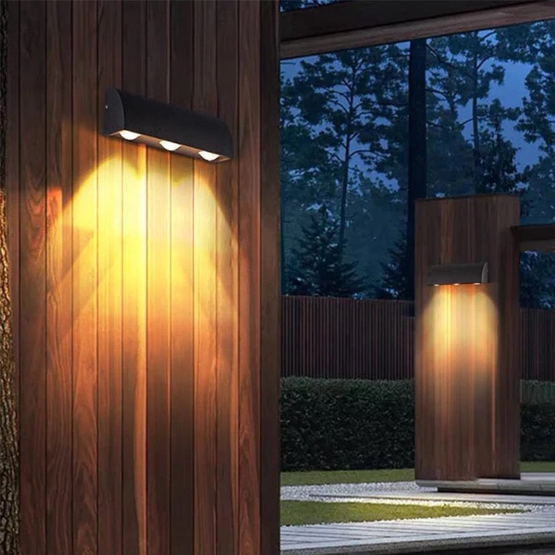 Courtyard Lamps Gate Lamp Terrace Balcony Garden Aluminum Wall Light Modern Simple Outdoor Waterproof Led Wall Lamp Alostoura lighting