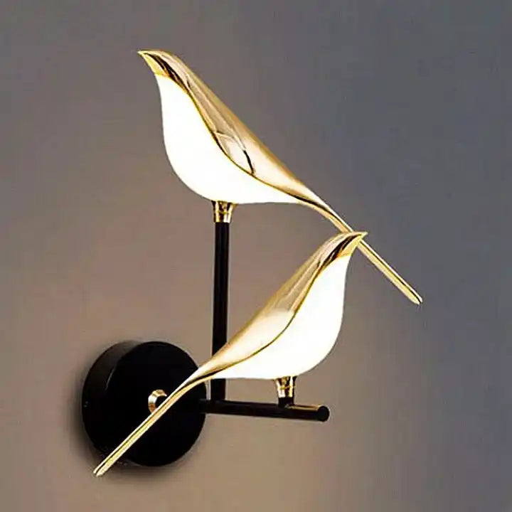 Creative Parlor Background Home Interior Decoration Wall Sconce Lighting Nordic Style Magpie Bird Bedroom Bedside LED Wall Lamp Alostoura lighting