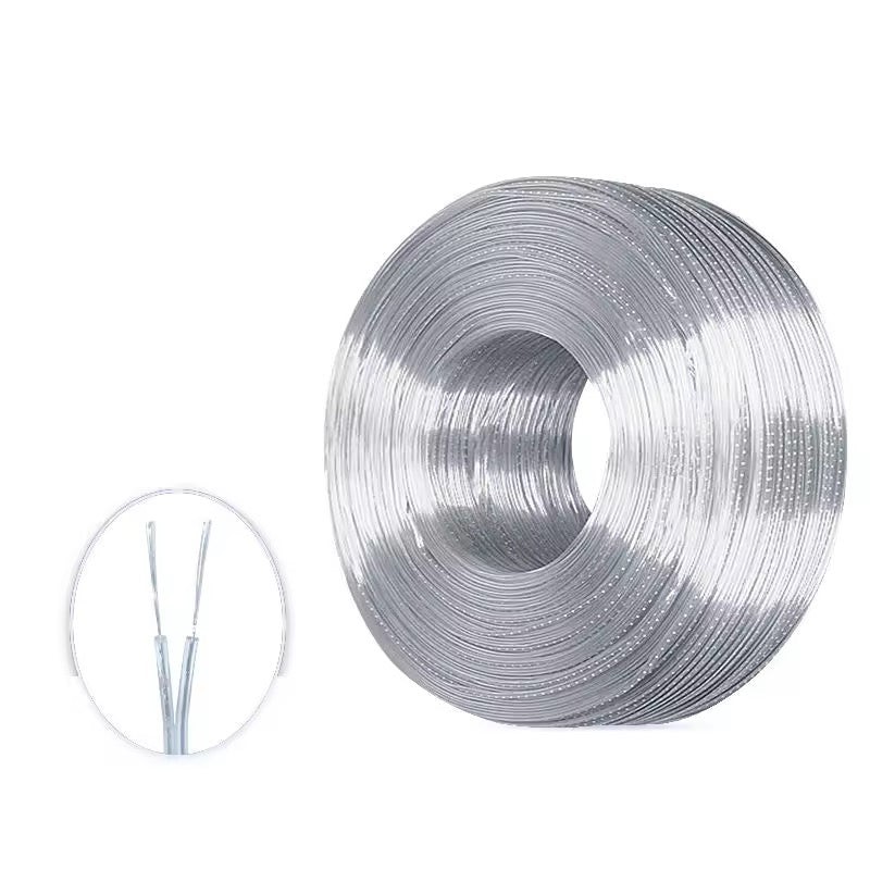 Transparent wire 2core
