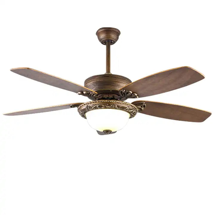 Designer 52 inch decorative ceiling fans smart DC led ceiling fan light remote control blades led ceiling fan Alostoura lighting