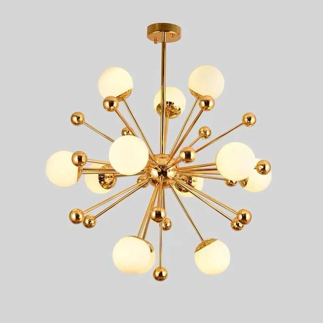 Dining Room Living Room Bedroom Kitchen Decorative Copper Large Minimalist Gold Nordic Modern White Glass Ball Pendant Light Alostoura lighting