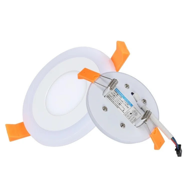 Downlight Dual Color Panel Small LED Ceiling Blue & White Light Ultra Thin Alostoura lighting