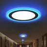 Downlight Dual Color Panel Small LED Ceiling Blue & White Light Ultra Thin Alostoura lighting