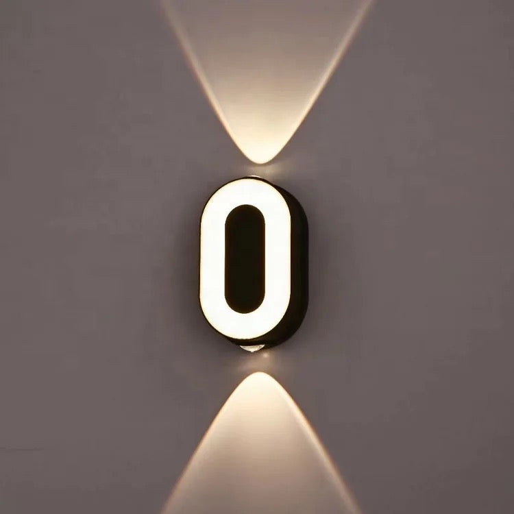 LED WALL LIGHT ADDRESS  HOUSE NUMBER