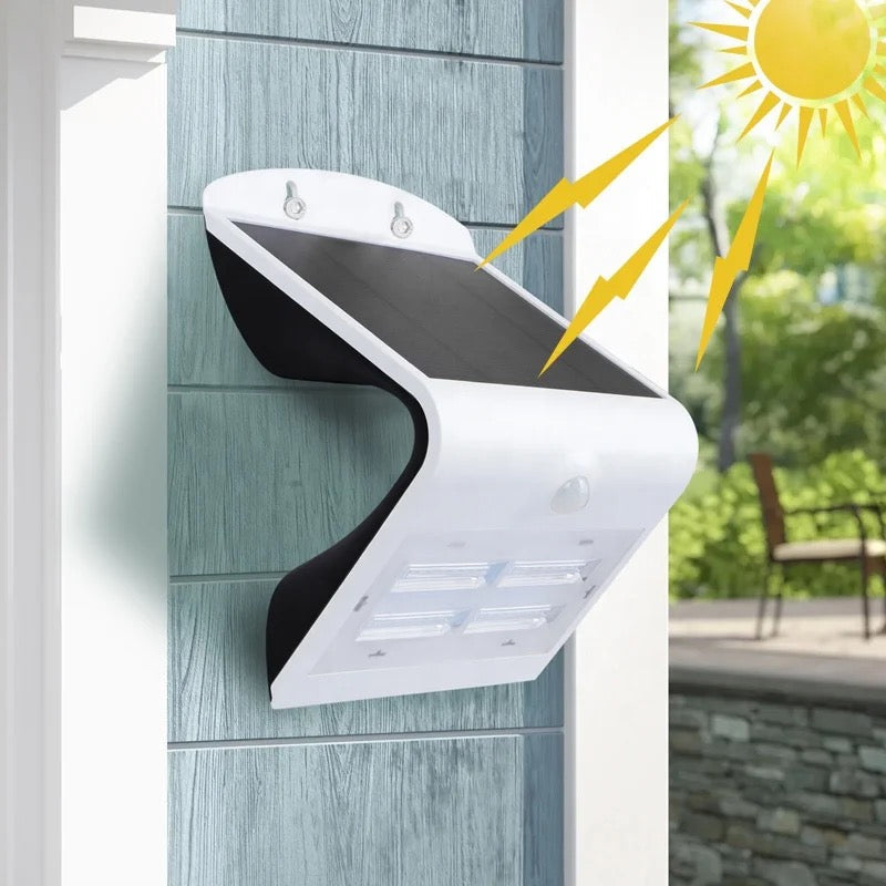 Energy saving outdoor home security solar led wall light with motion sensor Alostoura lighting