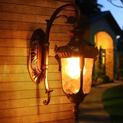 European waterproof American style outdoor villa wall courtyard corridor balcony door corner outdoor ear wall lamp Alostoura lighting