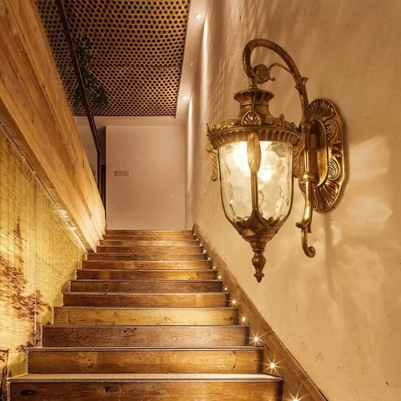 European waterproof American style outdoor villa wall courtyard corridor balcony door corner outdoor ear wall lamp Alostoura lighting