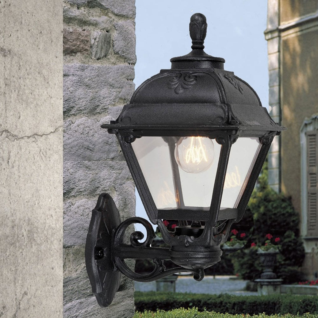 FUMAGALLI Bisso Cefa E27 Black Wall Lantern Alostoura lighting