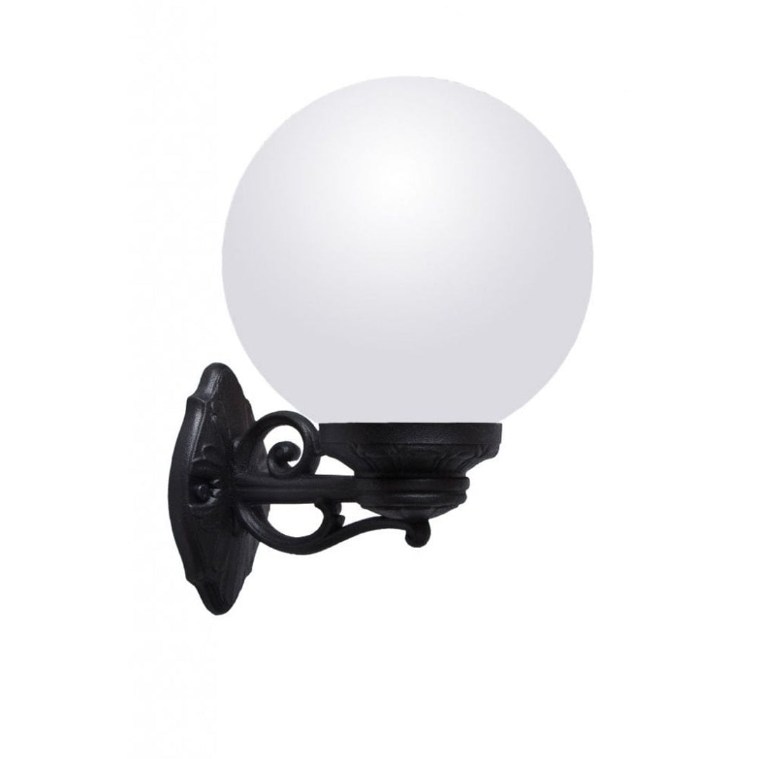 FUMAGALLI Bisso Globe E27 Black Wall Light Alostoura lighting