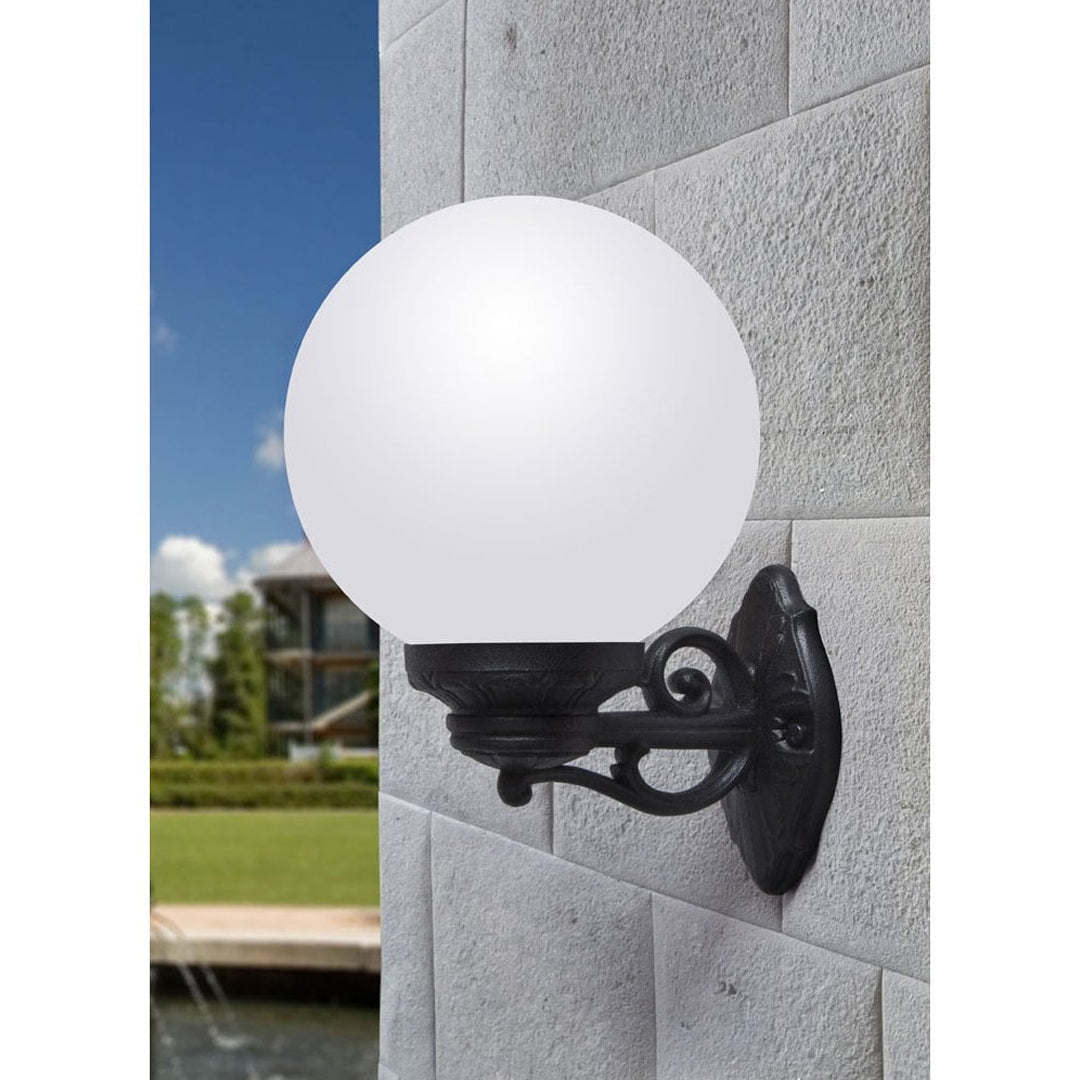 FUMAGALLI Bisso Globe E27 Black Wall Light Alostoura lighting