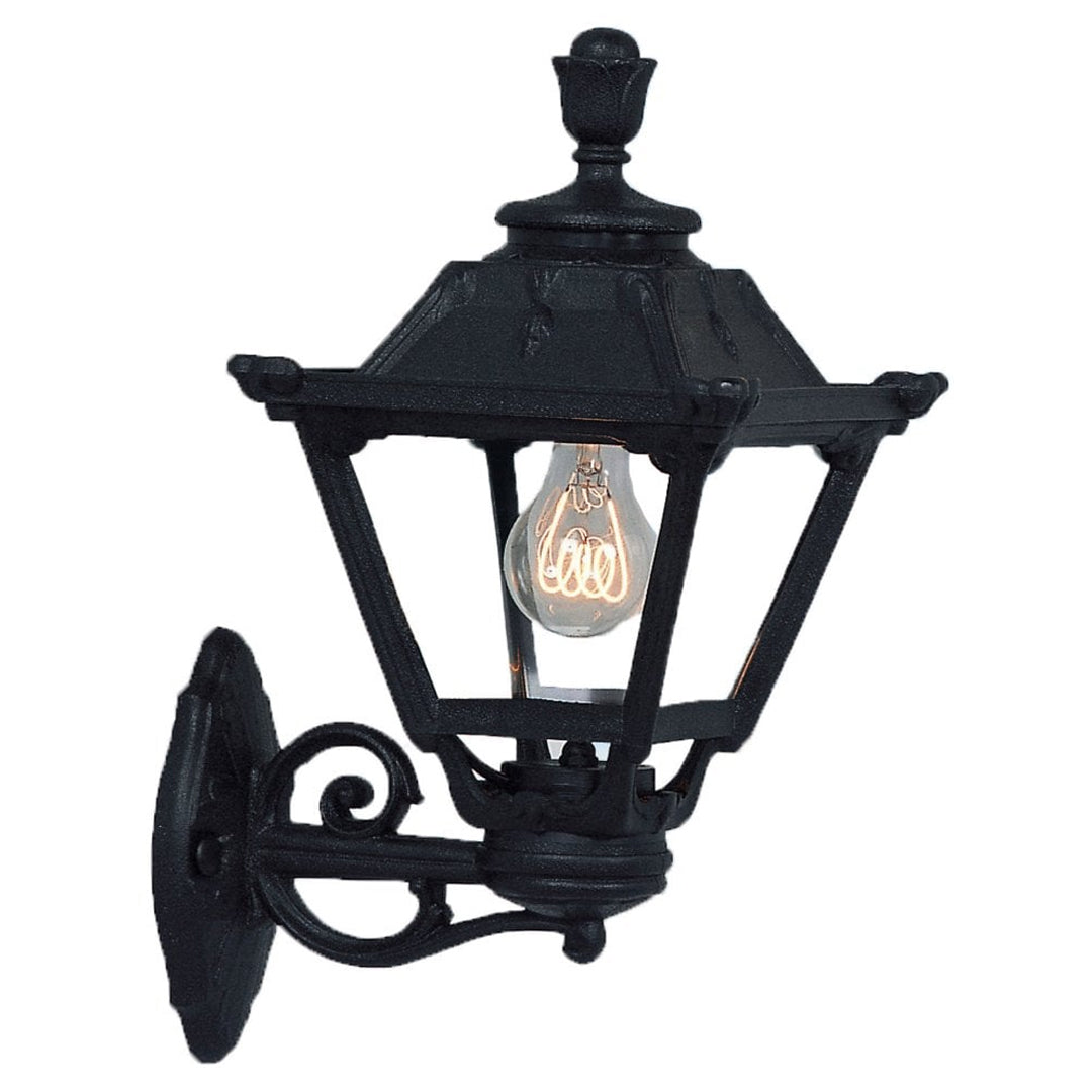 FUMAGALLI Bisso Golia E27 Black Wall Lantern Alostoura lighting