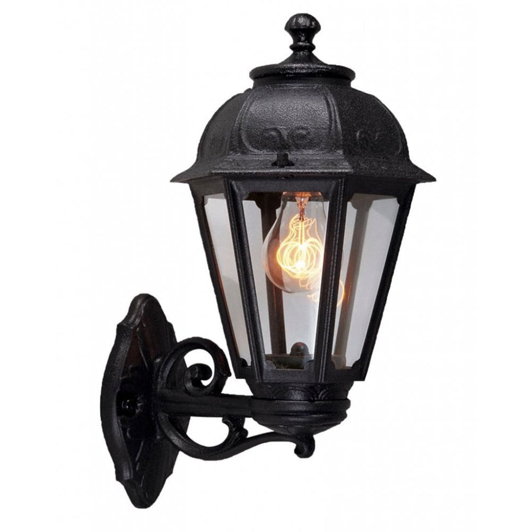 FUMAGALLI Bisso Saba E27 Black Wall Lantern Alostoura lighting