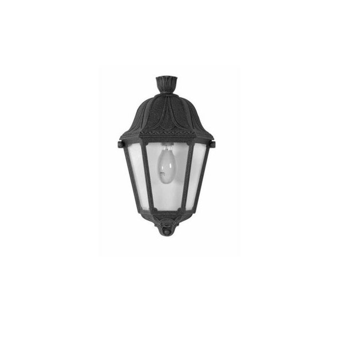 FUMAGALLI Daria E27 Half Wall Lantern Black Alostoura lighting