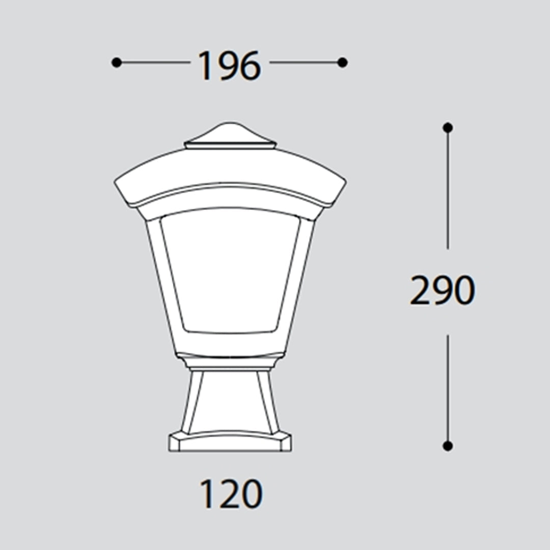 FUMAGALLI Disma Roby Post Top Light Alostoura lighting