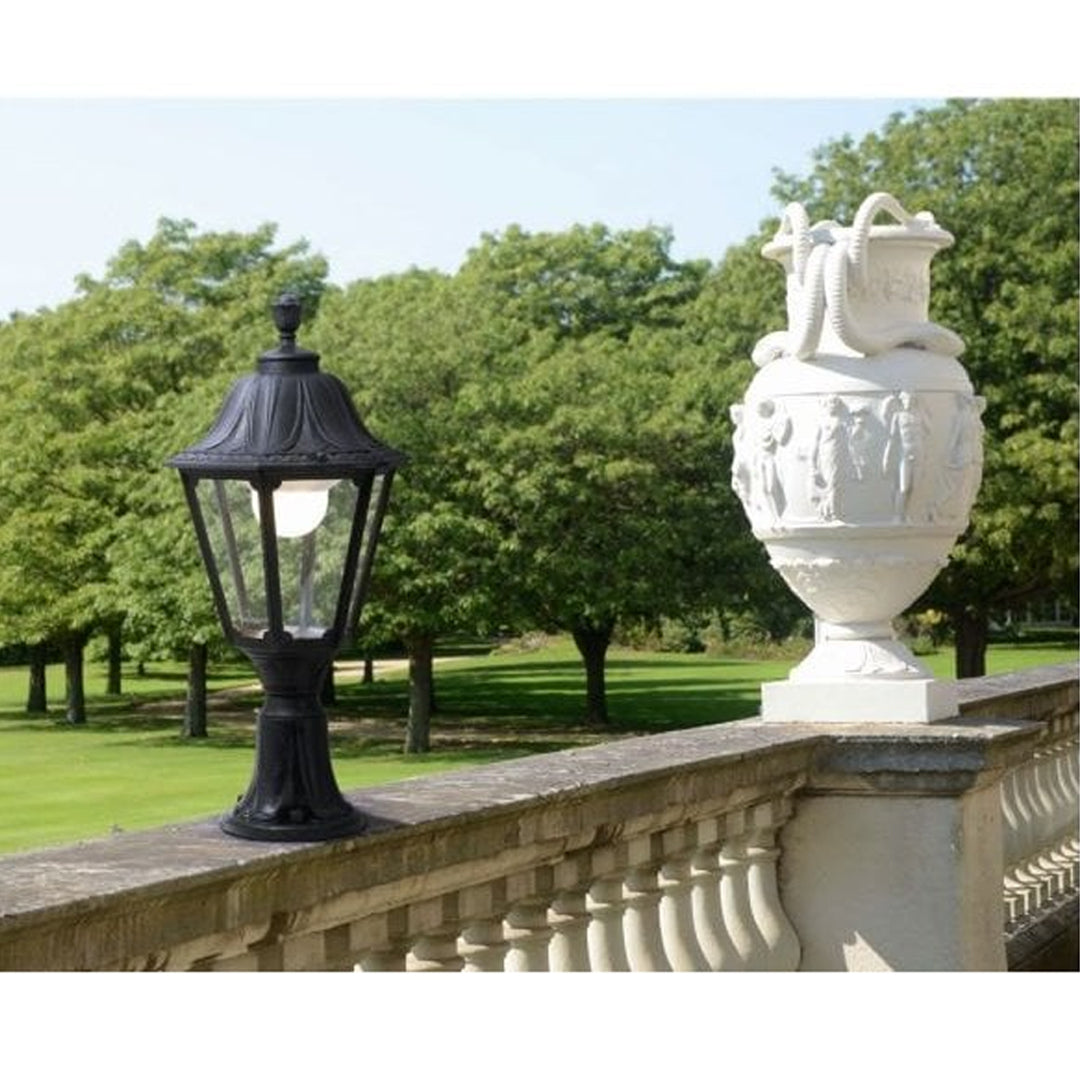 FUMAGALLI Lot Noemi 15W High Powered LED Black Post /Pillar Top Lantern Alostoura lighting