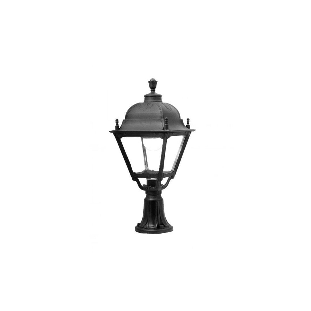 FUMAGALLI Lot Simon 15W High Powered LED Black Post /Pillar Top Lantern Alostoura lighting