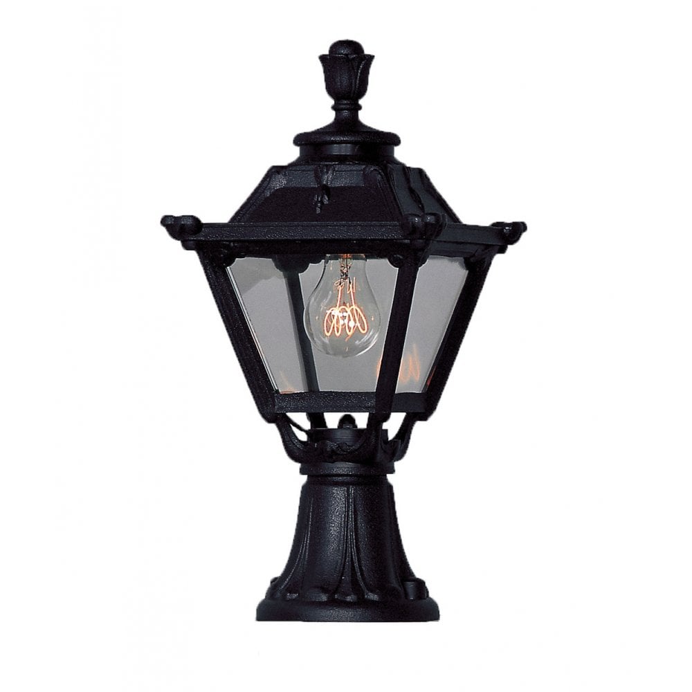 FUMAGALLI Minilot Golia E27 Black Post /Pillar Top Lantern Alostoura lighting