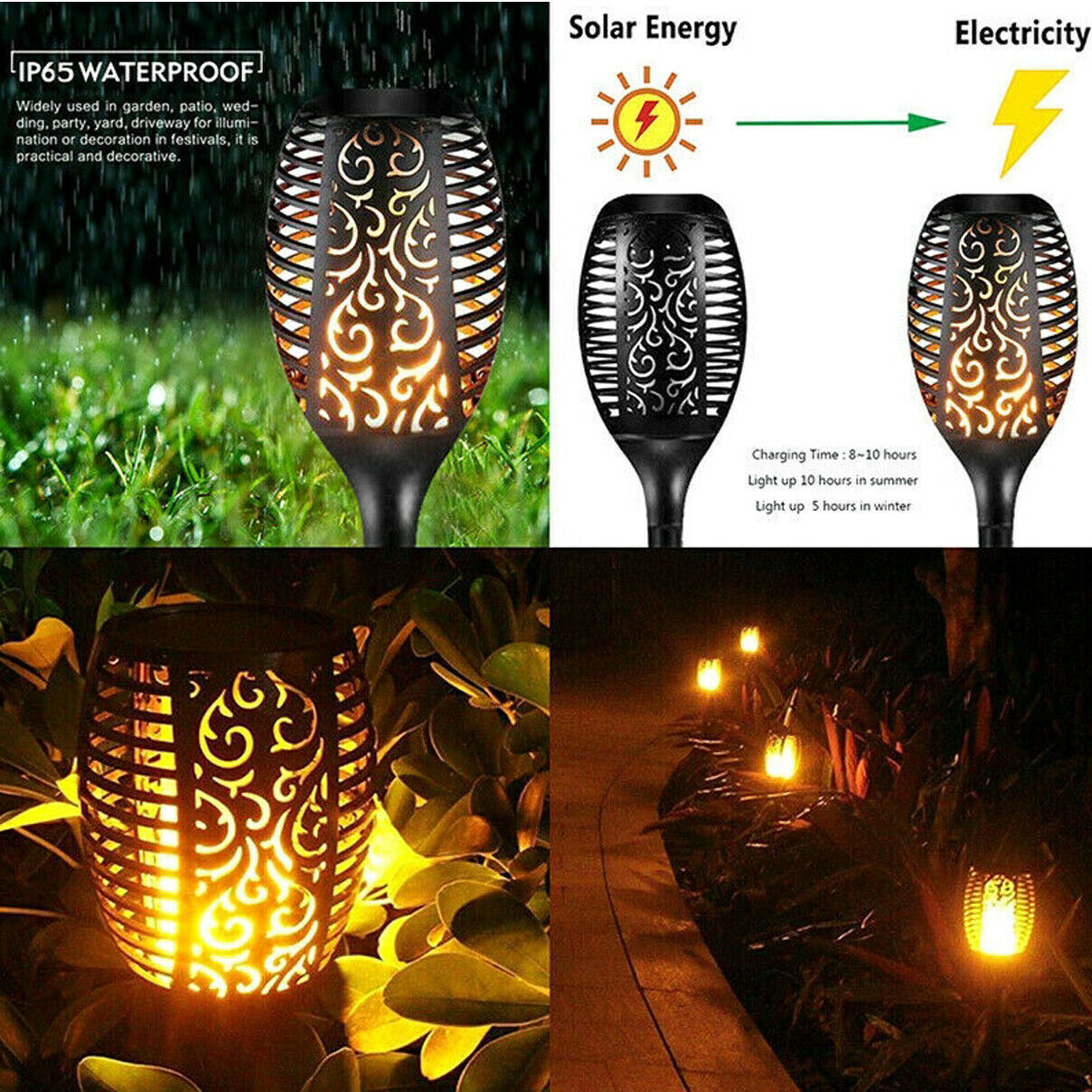 Flaming Dancing Outdoor Auto Lamparas Alostoura lighting