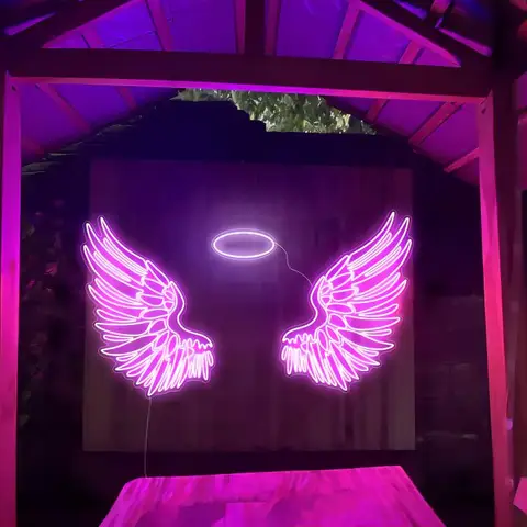 Flying wings Neon Alostoura lighting