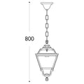 Fumagalli Golia Sichem LED Pendant Clear Diffuser IP65 Alostoura lighting
