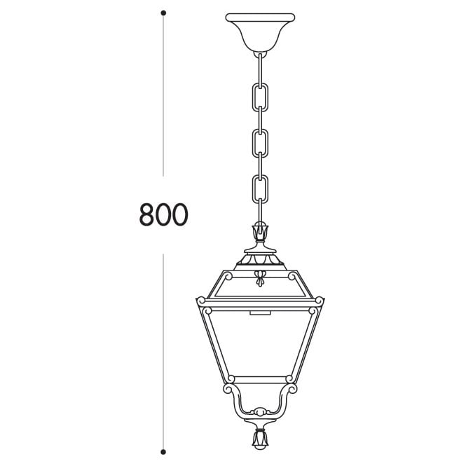 Fumagalli Golia Sichem LED Pendant Clear Diffuser IP65 Alostoura lighting