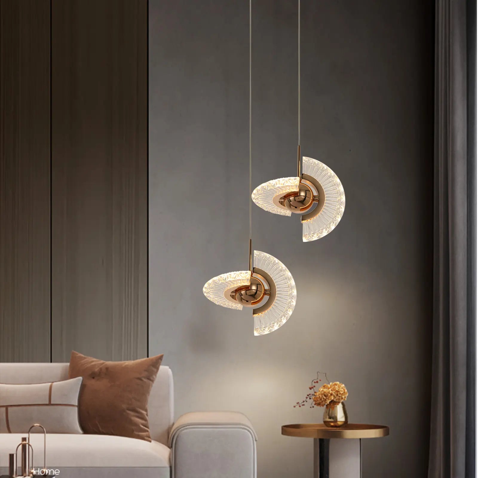 Modern simple style bar clothing shop restaurant living room bedroom bedside metal chandelier