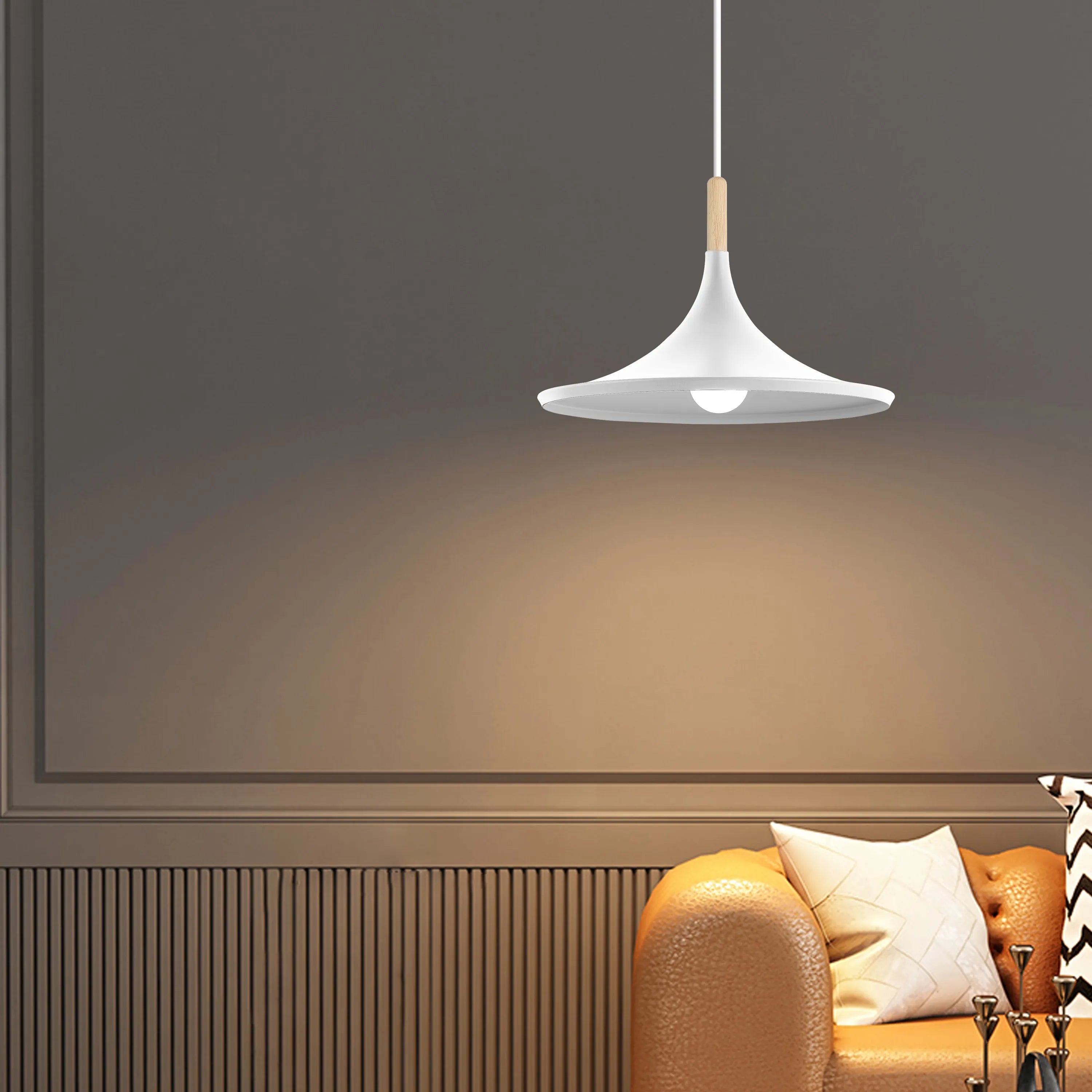 LED Cone Shape Pendant Lamp E27