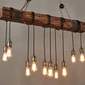 Hanging Industrial Lamp Rope Wooden Boat Chandelier Alostoura lighting