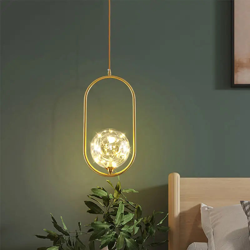 Northern Europe Glass Pendants For Surface Mounted Ceiling Light Modern Chandelier