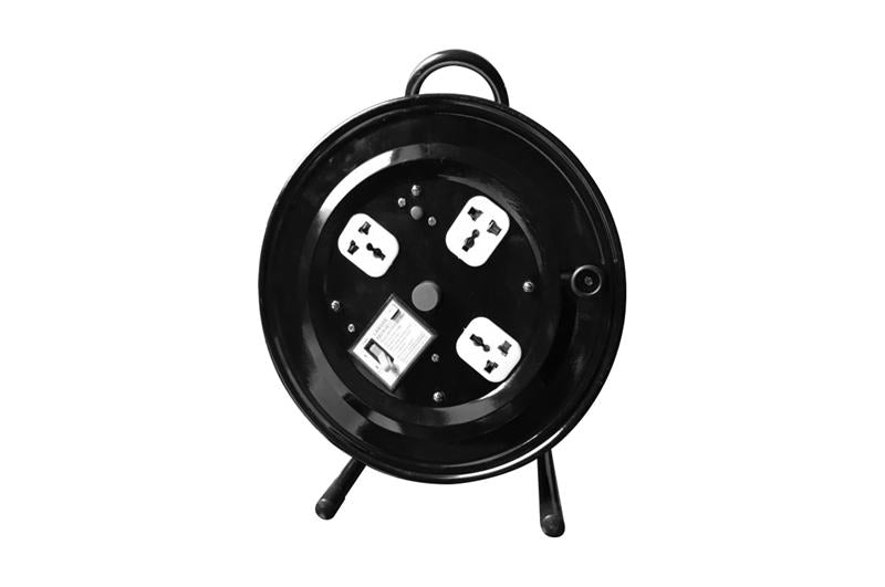 Heavy duty cord reel 230V IP44 cable reel 4 universal sockets extension cord reel Alostoura lighting