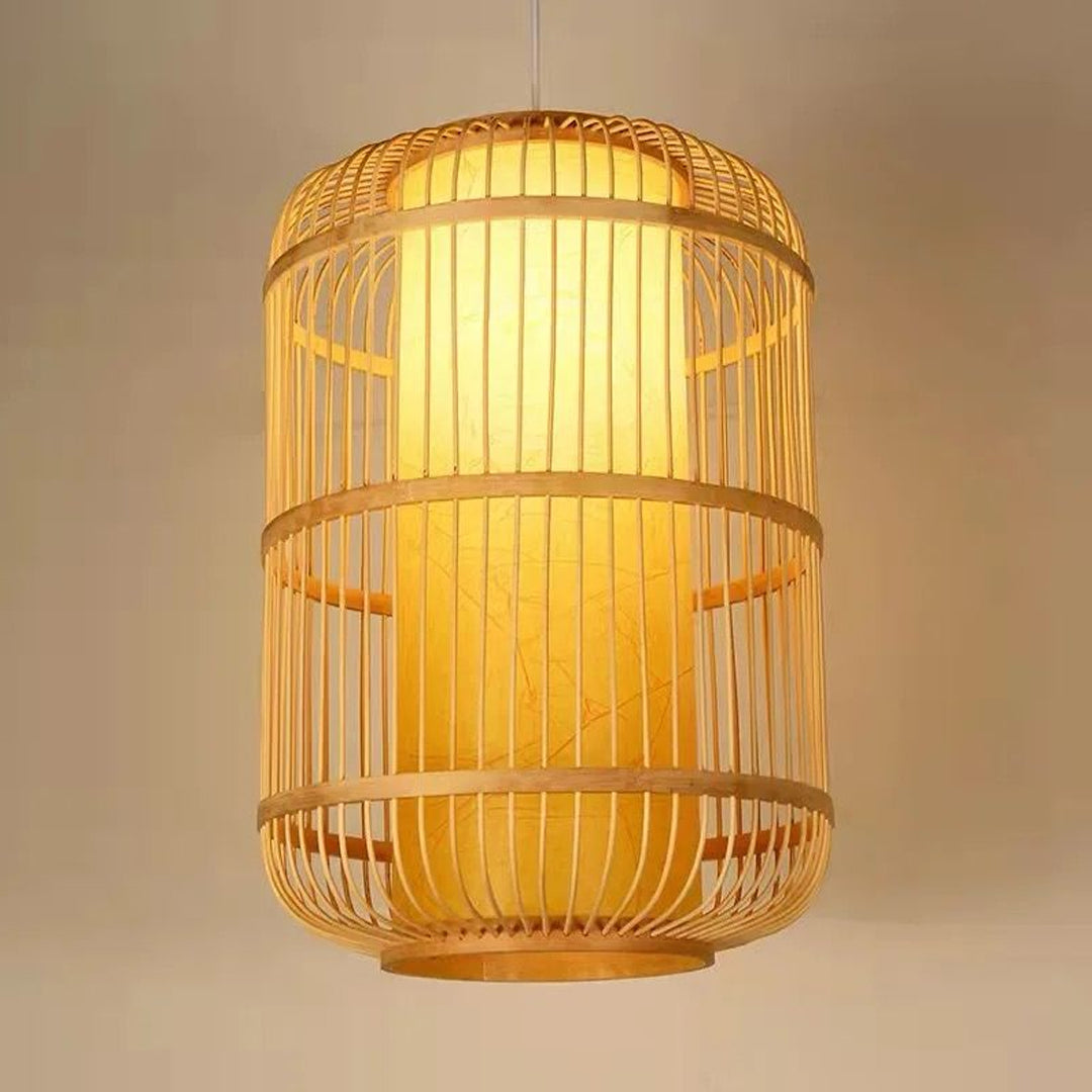 High quality natural Rattan hanging lamp decorative light rattan lantern lamp Alostoura lighting