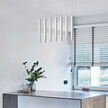 Home Decor Dining Room Suspension Lighting Hanging Kitchen Lamps Pendant Lights LED Metal 40 90 Fixtures Nordic Long Tube Alostoura lighting