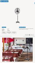 Industrial Fan Manufacturer Sale Outdoor Circulation Electric Floor Stand Pedestal Fan For Garage Alostoura lighting