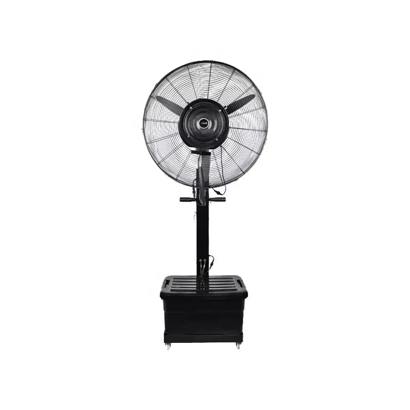 Industrial Spray Floor Fan Water Mist Humidification Cooling Water Atomization Water Cooling stand mist fan Alostoura lighting