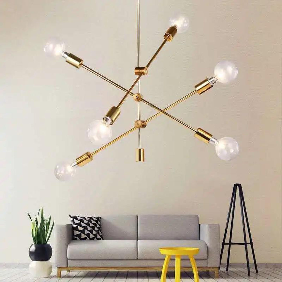 Iron Modern Lighting Gold iron chandeliers Alostoura lighting