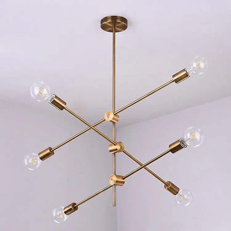 Iron Modern Lighting Gold iron chandeliers Alostoura lighting