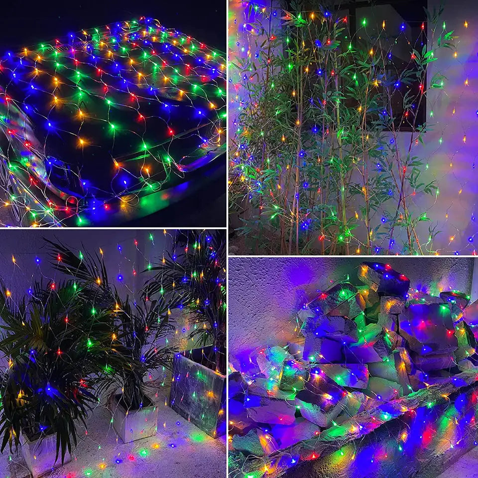 LED Holiday Outdoor Indoor Net Light 3X3 Meter Alostoura lighting