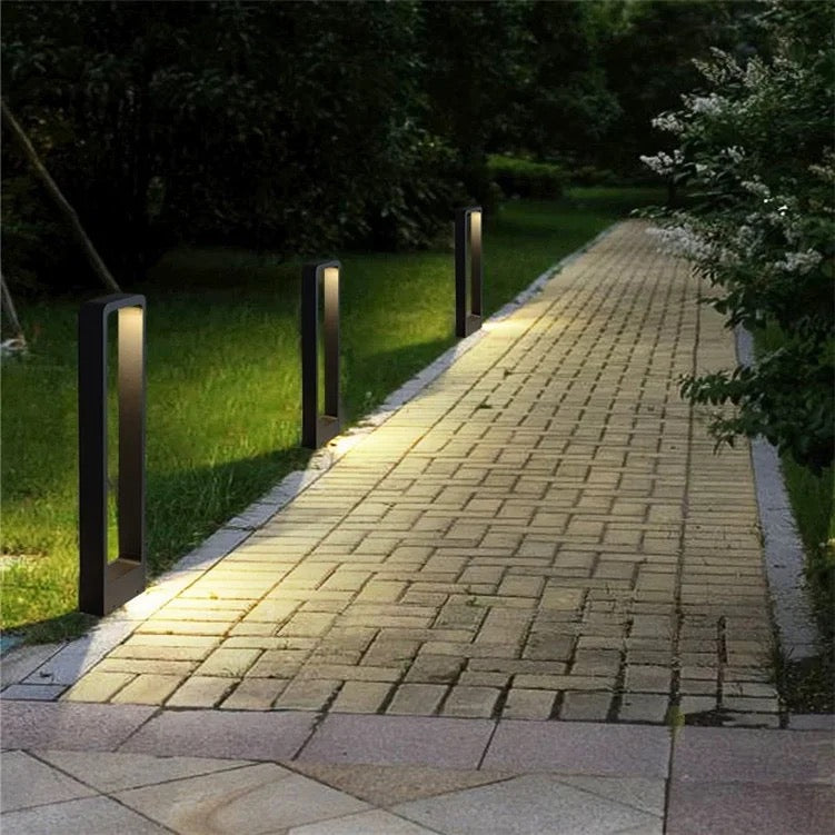 LED Landscapes Gardening Lamp Outdoor IP65 Waterproof Decoration Yard Pathway Villa Bollards LED Lawn Garden Lights Alostoura lighting