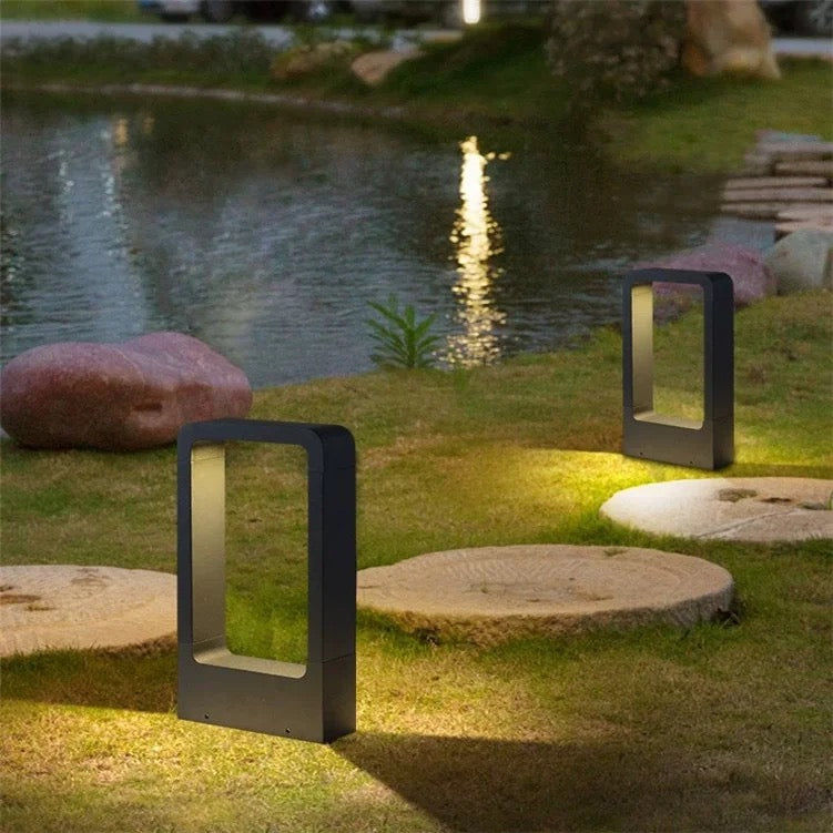 LED Landscapes Gardening Lamp Outdoor IP65 Waterproof Decoration Yard Pathway Villa Bollards LED Lawn Garden Lights Alostoura lighting