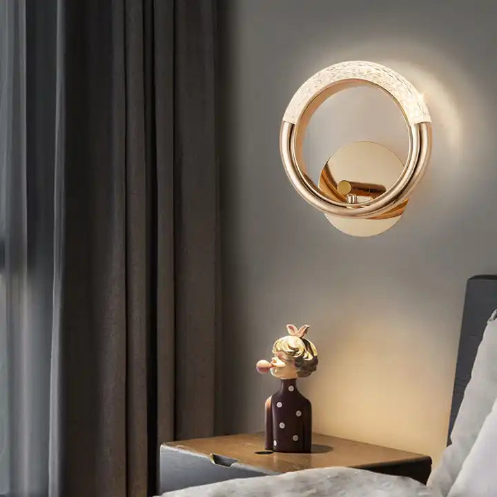 LED Light Ring Lamp Indoor Wall Lamp Aisle Staircase Corridor Living Room Bedroom Bedside Lamp Wall Light Alostoura lighting