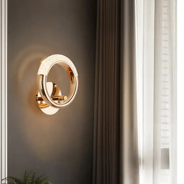 LED Light Ring Lamp Indoor Wall Lamp Aisle Staircase Corridor Living Room Bedroom Bedside Lamp Wall Light Alostoura lighting