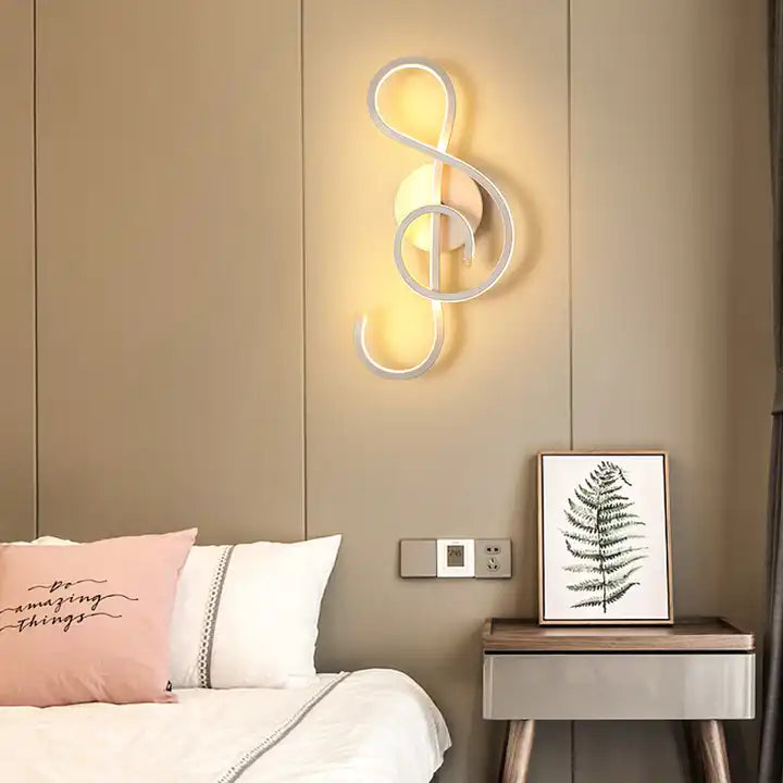 LED Musical Note Wall Lamp Music LED Sign for Wall Decor Light Alostoura lighting