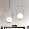 LED Pendant Lights Vintage Hoop Gold Modern Living Room Kitchen Hanging Lamps Loft Industrial Decor Luminaire Alostoura lighting
