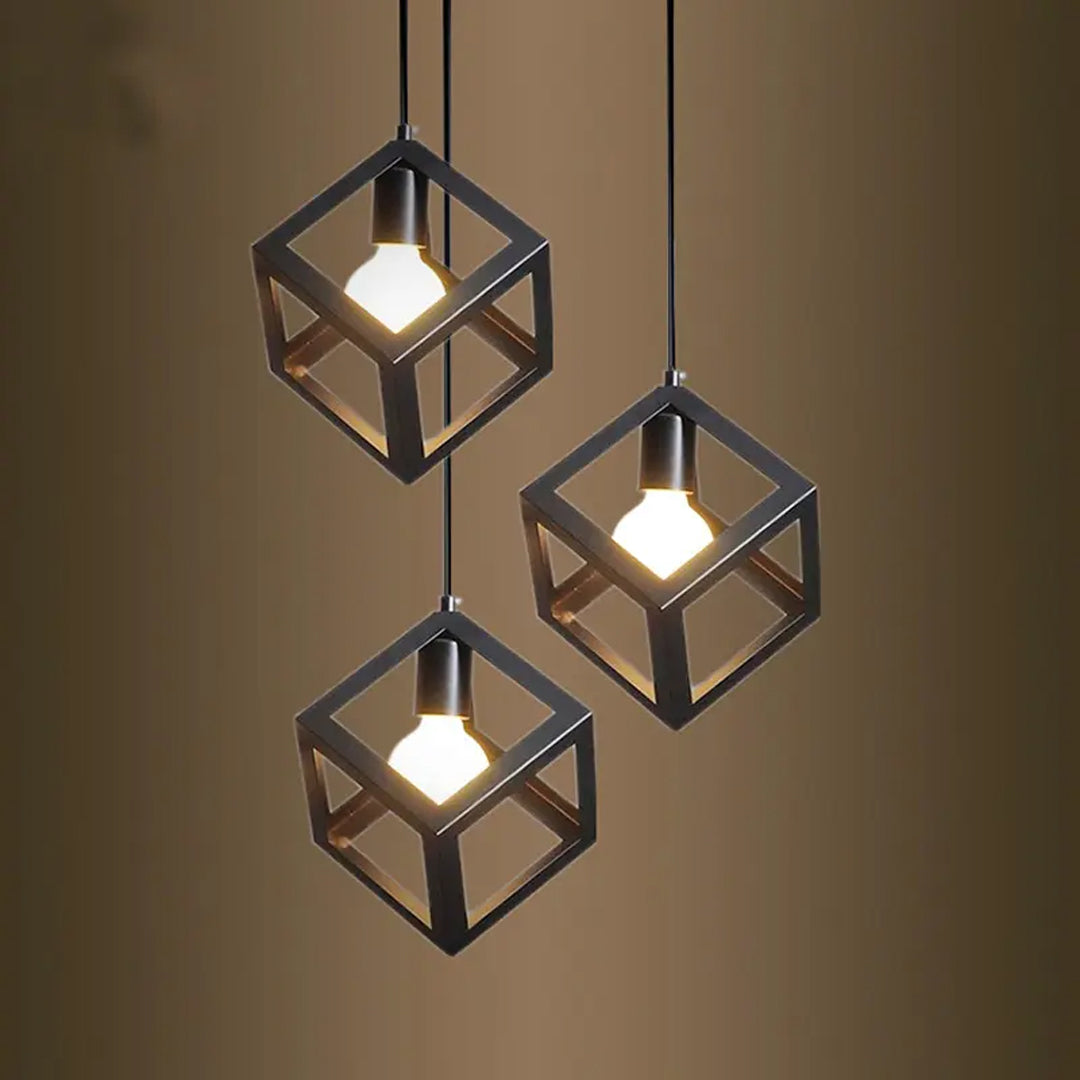 LED Vintage Cage Pendant E27 Alostoura lighting