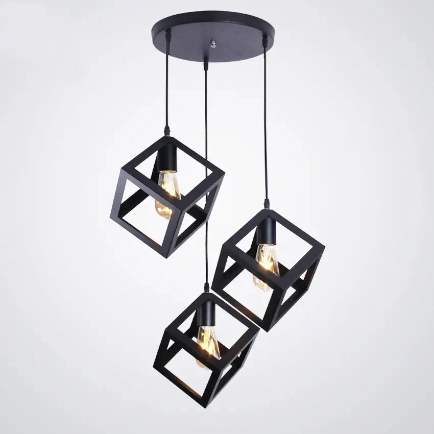 LED Vintage Cage Pendant E27 Alostoura lighting